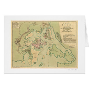 Revolutionary Boston Map 1776