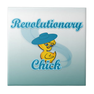 Revolutionary Chick #3 Ceramic Tile