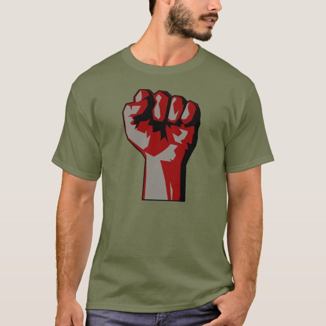 Revolutionary Raised Fist Protest T-Shirt (Front)