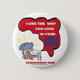 Revolutionary Thinking Monkey 6 Cm Round Badge