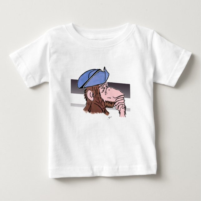 Revolutionary Thinking Monkey toddler  Baby T-Shirt (Front)