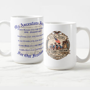 Revolutionary War American Patriot Ancestors Coffee Mug