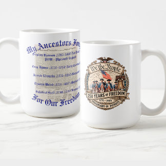 Revolutionary War American Patriot Ancestors Coffee Mug