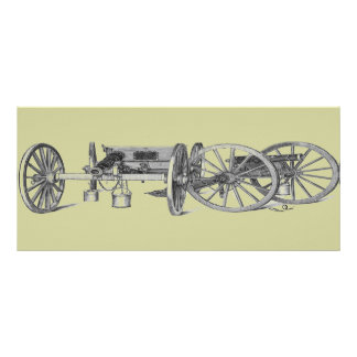 Revolutionary War Cannon Rack Card