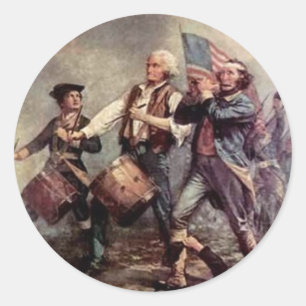 Revolutionary War Classic Round Sticker