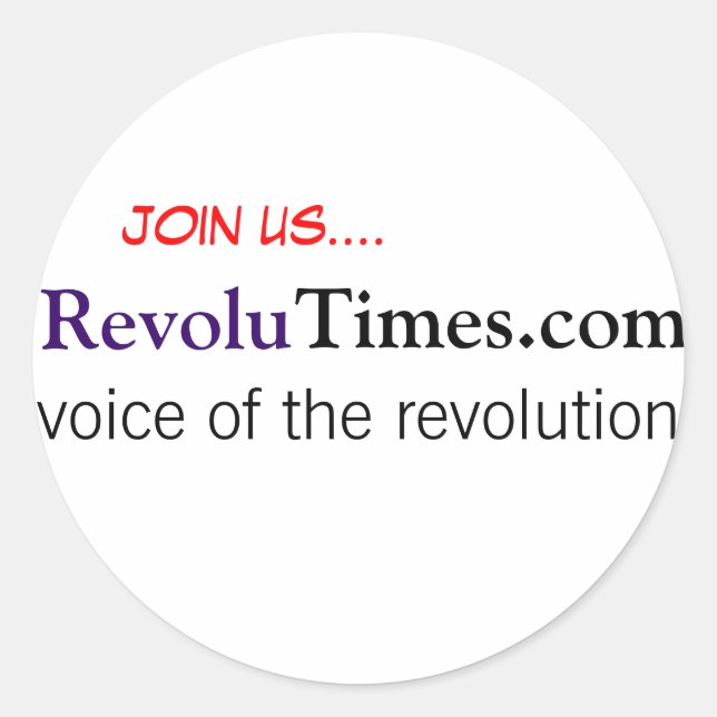 RevoluWear Classic Round Sticker (Front)