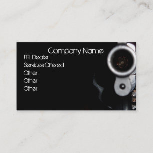 Revolver FFL dealer business card