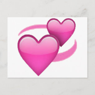 Revolving Hearts - Emoji Postcard