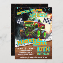 Revved Up & Ready to Roll Monster Truck Birthday