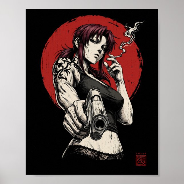 Revy Japanese Style Poster (Front)