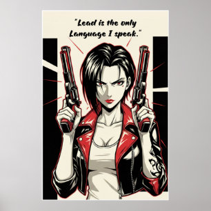 Revy – Lead Is the Only Language Quote Poster