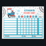 Reward Chart Monster Train Personalised Chores Notepad<br><div class="desc">Personalised Reward Chore Routine Chart.</div>