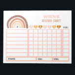 Reward Chart Rainbow Personalised Chore Chart Notepad<br><div class="desc">Personalised Reward Chore Routine Chart.</div>