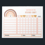 Reward Chart Rainbow Personalised Chore Chart Notepad<br><div class="desc">Personalised Reward Chore Routine Chart.</div>