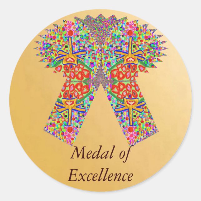 Reward n Award Excellence in Life Classic Round Sticker (Front)