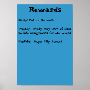 Rewards Poster
