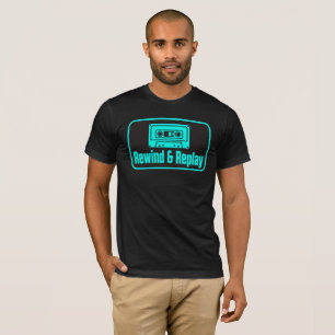 Rewind and Replay VHS Cassette Tee