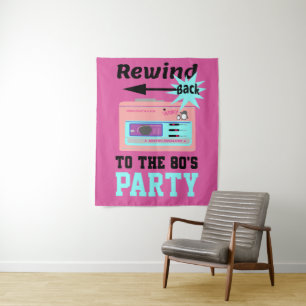 Rewind Back to the 80's Tapestry