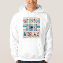 Rewind & Relax Retro Cassette Tape Art