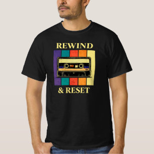 Rewind & Reset Inspirational Cassette Mental Fresh T-Shirt