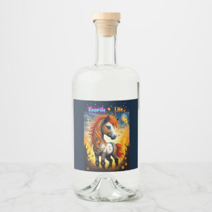 Rewrite Life Liquor Bottle Label