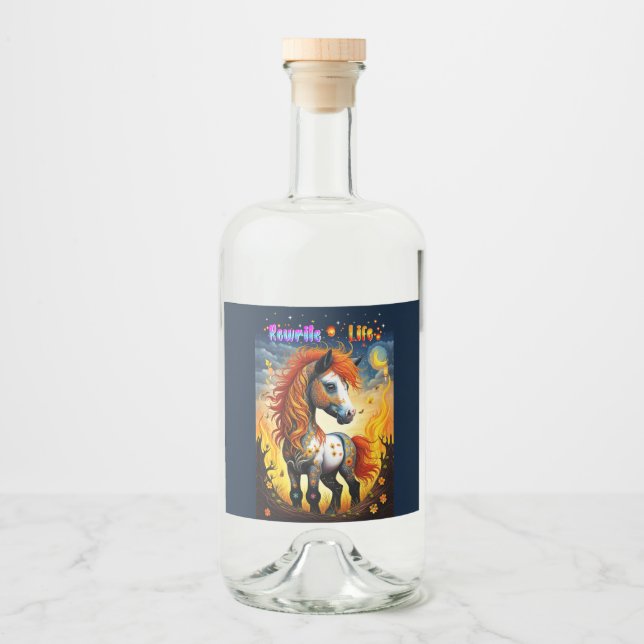 Rewrite Life Liquor Bottle Label (Front)