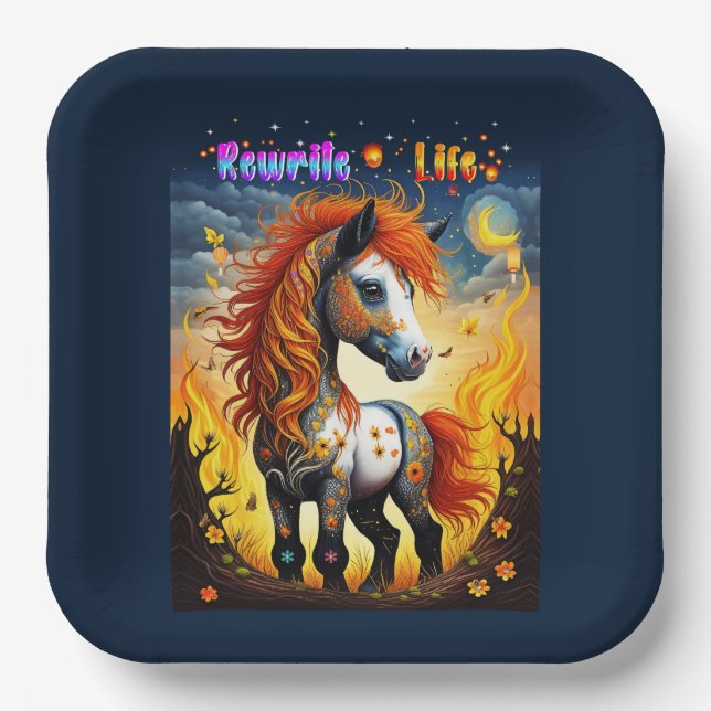 Rewrite Life Paper Plate (Front)