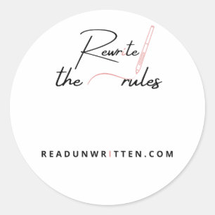 Rewrite the Rules Classic Round Sticker