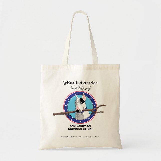 Rex and Stick tote Bag (Front)