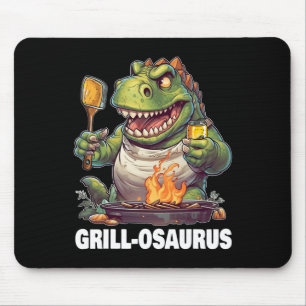 Rex Bbq Dinosaur Funny Fathers' Day Grilling  Mouse Pad