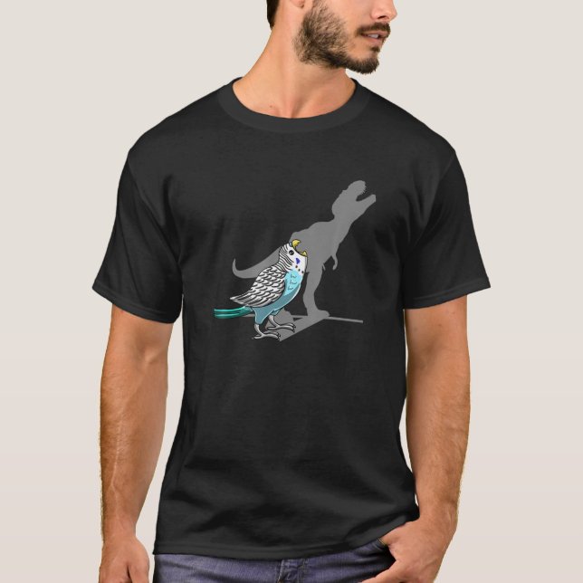 Rex Budgerigar Shadow Budgie Parakeet Pet Bird Lov T-Shirt (Front)