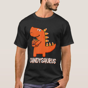 Rex Candysaurus Candy Corn Dinosaur Halloween Todd T-Shirt