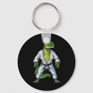 Rex Dinosaur Martial Arts Martial Artist Jiu-jitsu Key Ring