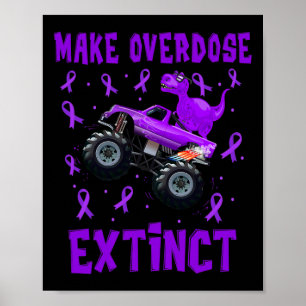 Rex Dinosaur Monster Truck Make Overdose Extinct A Poster