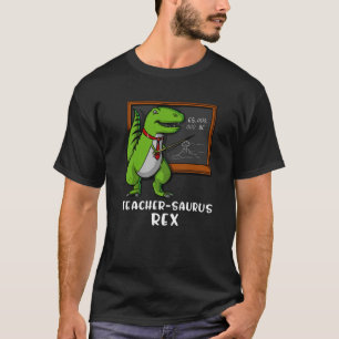 Rex Dinosaur School Teacher Funny Science Professo T-Shirt