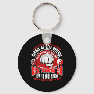 Rex Kwon Do Funny Karate Martial Arts Retro Key Ring