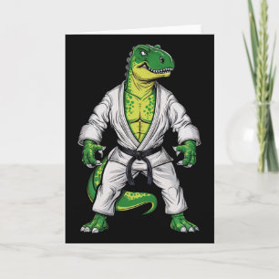 Rex Martial Arts Dinosaur Jiu-jitsu Bjj Karate  Card