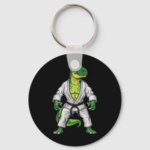 Rex Martial Arts Dinosaur Jiu-jitsu Bjj Karate Key Ring