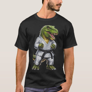 Rex Martial Arts Dinosaur Karate Judo Bjj Fighter T-Shirt