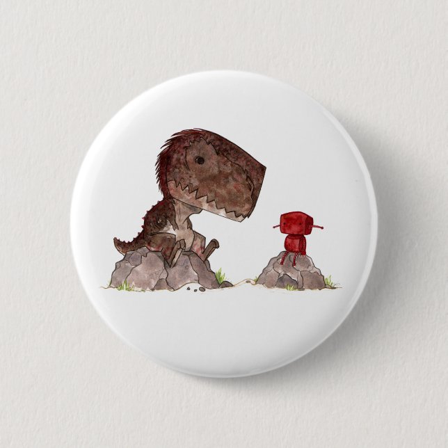 rex_red-button 6 cm round badge (Front)