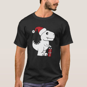 Rex Santa Hat Christmas Dinosaur X-Mas PJ Boys Gir T-Shirt