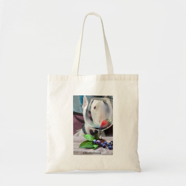 Rex The TV Terrier Berries and wine tote Bag (Front)