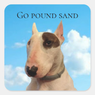 Rex The TV Terrier Go Pound Sand Stickers