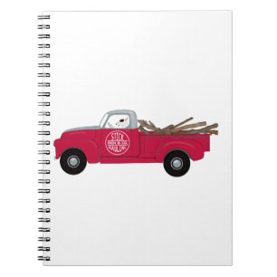 Rex The TV Terrier Red Truck Notebook