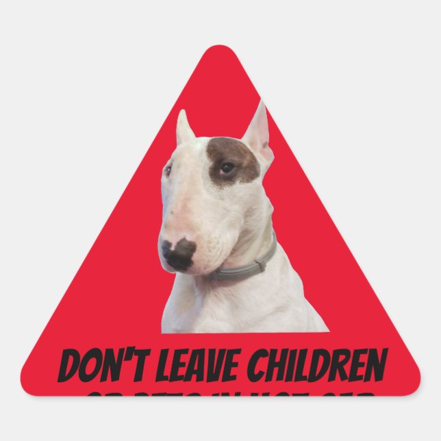 Rex The TV Terrier Warning sticker (Front)