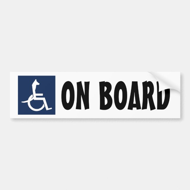Rex Wheelchair Bumper Sticker (Front)