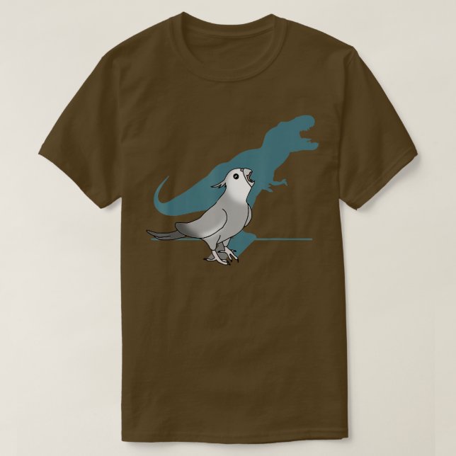 rex white faced cockatiel Funny grey cockatiel din T-Shirt (Design Front)