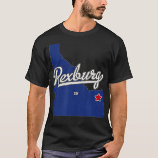 Rexburg Idaho ID Map  T-Shirt
