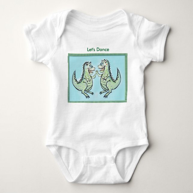 Rexie and Rex Baby Bodysuit (Front)