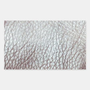 Rexine Texture Rectangular Sticker